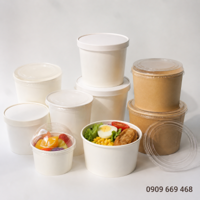 Tô Giấy Tròn Đựng Thực Phẩm 5